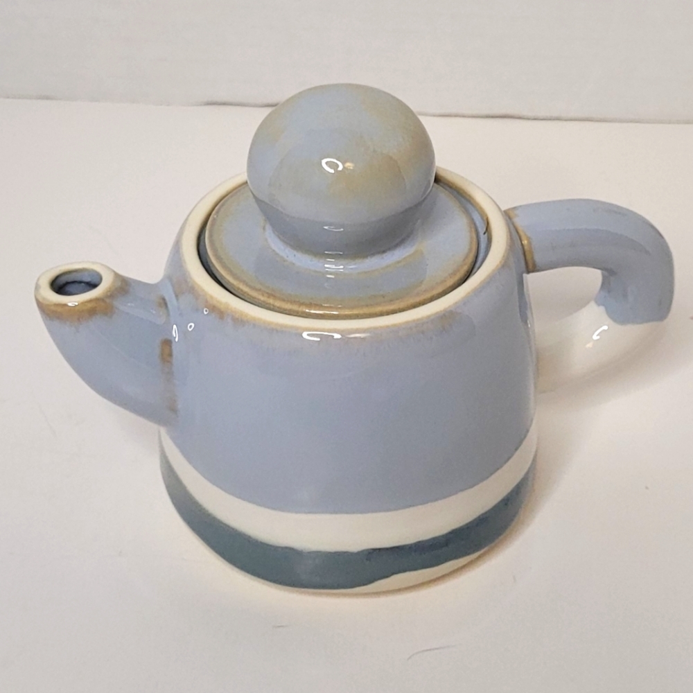 Anthropologie Hand Glazed Stoneware Romy Creamer Miniature Teapot NWOT